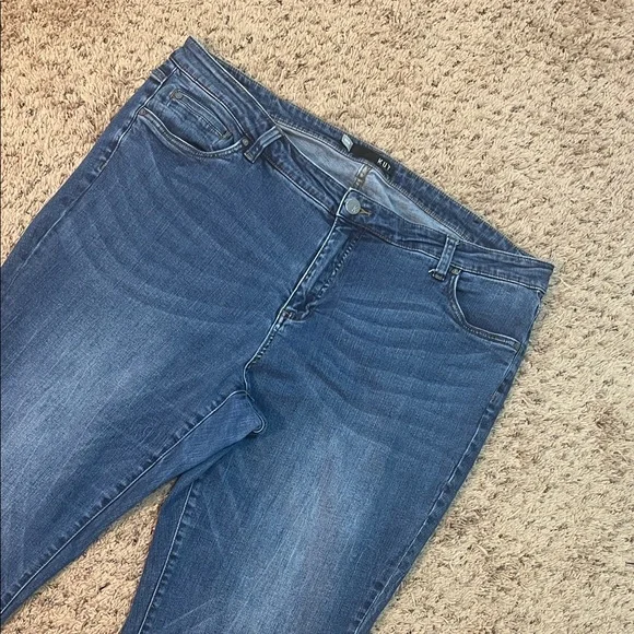 Kut from the Kloth Women's Dark Blue Skinny Ankle Jeans - Picture 6 of 12